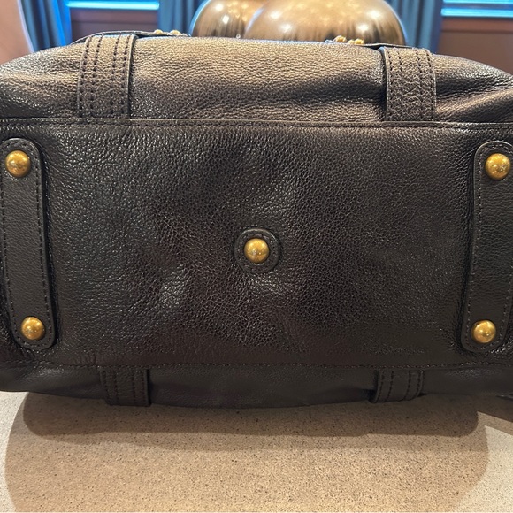 Lockheart Black Leather Satchel - Picture 7 of 10